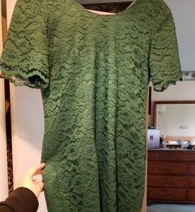 Green Lace Cocktail Dress 2P